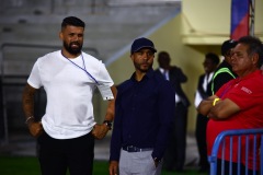 ORANJESTAD , ARUBA - JUNE 8: Aruba vs Curaçao on Saturday, June 8, 2024 at Compleho Deportivo Guillermo Prospero Trinidad in Oranjestad , 
(Photo by Davyne Croes/DAC Image)