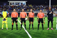 ORANJESTAD , ARUBA - JUNE 8: Aruba vs Curaçao on Saturday, June 8, 2024 at Compleho Deportivo Guillermo Prospero Trinidad in Oranjestad , 
(Photo by Davyne Croes/DAC Image)