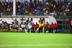 ORANJESTAD , ARUBA - JUNE 8: Aruba vs Curaçao on Saturday, June 8, 2024 at Compleho Deportivo Guillermo Prospero Trinidad in Oranjestad , 
(Photo by Davyne Croes/DAC Image)