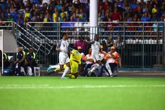 ORANJESTAD , ARUBA - JUNE 8: Aruba vs Curaçao on Saturday, June 8, 2024 at Compleho Deportivo Guillermo Prospero Trinidad in Oranjestad , 
(Photo by Davyne Croes/DAC Image)