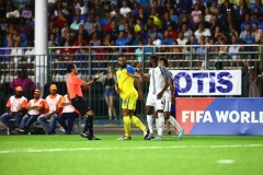 ORANJESTAD , ARUBA - JUNE 8: Aruba vs Curaçao on Saturday, June 8, 2024 at Compleho Deportivo Guillermo Prospero Trinidad in Oranjestad , 
(Photo by Davyne Croes/DAC Image)