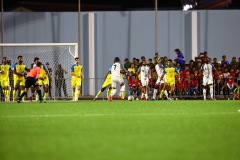 ORANJESTAD , ARUBA - JUNE 8: Aruba vs Curaçao on Saturday, June 8, 2024 at Compleho Deportivo Guillermo Prospero Trinidad in Oranjestad , (Photo by Davyne Croes/DAC Image)