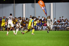 ORANJESTAD , ARUBA - JUNE 8: Aruba vs Curaçao on Saturday, June 8, 2024 at Compleho Deportivo Guillermo Prospero Trinidad in Oranjestad , 
(Photo by Davyne Croes/DAC Image)