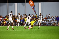 ORANJESTAD , ARUBA - JUNE 8: Aruba vs Curaçao on Saturday, June 8, 2024 at Compleho Deportivo Guillermo Prospero Trinidad in Oranjestad , (Photo by Davyne Croes/DAC Image)