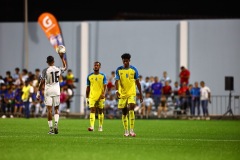 ORANJESTAD , ARUBA - JUNE 8: Aruba vs Curaçao on Saturday, June 8, 2024 at Compleho Deportivo Guillermo Prospero Trinidad in Oranjestad , 
(Photo by Davyne Croes/DAC Image)