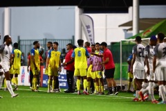 ORANJESTAD , ARUBA - JUNE 8: Aruba vs Curaçao on Saturday, June 8, 2024 at Compleho Deportivo Guillermo Prospero Trinidad in Oranjestad , 
(Photo by Davyne Croes/DAC Image)