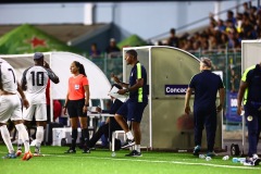 ORANJESTAD , ARUBA - JUNE 8: Aruba vs Curaçao on Saturday, June 8, 2024 at Compleho Deportivo Guillermo Prospero Trinidad in Oranjestad , 
(Photo by Davyne Croes/DAC Image)