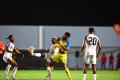 ORANJESTAD , ARUBA - JUNE 8: Aruba vs Curaçao on Saturday, June 8, 2024 at Compleho Deportivo Guillermo Prospero Trinidad in Oranjestad , 
(Photo by Davyne Croes/DAC Image)