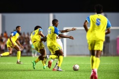 ORANJESTAD , ARUBA - JUNE 8: Aruba vs Curaçao on Saturday, June 8, 2024 at Compleho Deportivo Guillermo Prospero Trinidad in Oranjestad , 
(Photo by Davyne Croes/DAC Image)