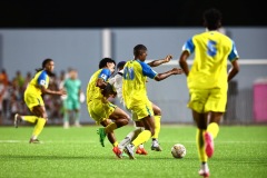 ORANJESTAD , ARUBA - JUNE 8: Aruba vs Curaçao on Saturday, June 8, 2024 at Compleho Deportivo Guillermo Prospero Trinidad in Oranjestad , 
(Photo by Davyne Croes/DAC Image)