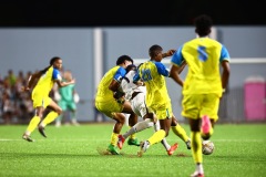 ORANJESTAD , ARUBA - JUNE 8: Aruba vs Curaçao on Saturday, June 8, 2024 at Compleho Deportivo Guillermo Prospero Trinidad in Oranjestad , 
(Photo by Davyne Croes/DAC Image)