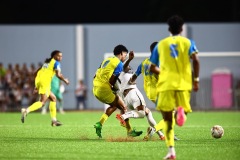 ORANJESTAD , ARUBA - JUNE 8: Aruba vs Curaçao on Saturday, June 8, 2024 at Compleho Deportivo Guillermo Prospero Trinidad in Oranjestad , (Photo by Davyne Croes/DAC Image)