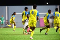 ORANJESTAD , ARUBA - JUNE 8: Aruba vs Curaçao on Saturday, June 8, 2024 at Compleho Deportivo Guillermo Prospero Trinidad in Oranjestad , 
(Photo by Davyne Croes/DAC Image)