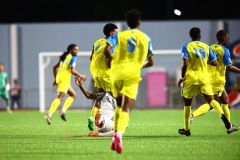 ORANJESTAD , ARUBA - JUNE 8: Aruba vs Curaçao on Saturday, June 8, 2024 at Compleho Deportivo Guillermo Prospero Trinidad in Oranjestad , 
(Photo by Davyne Croes/DAC Image)