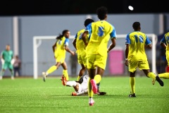 ORANJESTAD , ARUBA - JUNE 8: Aruba vs Curaçao on Saturday, June 8, 2024 at Compleho Deportivo Guillermo Prospero Trinidad in Oranjestad , 
(Photo by Davyne Croes/DAC Image)