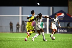 ORANJESTAD , ARUBA - JUNE 8: Aruba vs Curaçao on Saturday, June 8, 2024 at Compleho Deportivo Guillermo Prospero Trinidad in Oranjestad , 
(Photo by Davyne Croes/DAC Image)