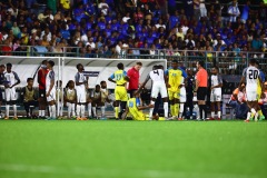 ORANJESTAD , ARUBA - JUNE 8: Aruba vs Curaçao on Saturday, June 8, 2024 at Compleho Deportivo Guillermo Prospero Trinidad in Oranjestad , 
(Photo by Davyne Croes/DAC Image)