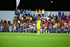 ORANJESTAD , ARUBA - JUNE 8: Aruba vs Curaçao on Saturday, June 8, 2024 at Compleho Deportivo Guillermo Prospero Trinidad in Oranjestad , 
(Photo by Davyne Croes/DAC Image)