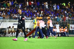 ORANJESTAD , ARUBA - JUNE 8: Aruba vs Curaçao on Saturday, June 8, 2024 at Compleho Deportivo Guillermo Prospero Trinidad in Oranjestad , 
(Photo by Davyne Croes/DAC Image)