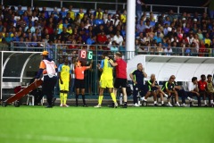 ORANJESTAD , ARUBA - JUNE 8: Aruba vs Curaçao on Saturday, June 8, 2024 at Compleho Deportivo Guillermo Prospero Trinidad in Oranjestad , 
(Photo by Davyne Croes/DAC Image)