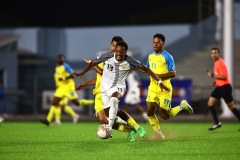 ORANJESTAD , ARUBA - JUNE 8: Aruba vs Curaçao on Saturday, June 8, 2024 at Compleho Deportivo Guillermo Prospero Trinidad in Oranjestad , 
(Photo by Davyne Croes/DAC Image)