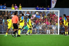 ORANJESTAD , ARUBA - JUNE 8: Aruba vs Curaçao on Saturday, June 8, 2024 at Compleho Deportivo Guillermo Prospero Trinidad in Oranjestad , 
(Photo by Davyne Croes/DAC Image)