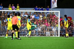 ORANJESTAD , ARUBA - JUNE 8: Aruba vs Curaçao on Saturday, June 8, 2024 at Compleho Deportivo Guillermo Prospero Trinidad in Oranjestad , 
(Photo by Davyne Croes/DAC Image)