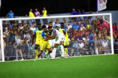 ORANJESTAD , ARUBA - JUNE 8: Aruba vs Curaçao on Saturday, June 8, 2024 at Compleho Deportivo Guillermo Prospero Trinidad in Oranjestad , 
(Photo by Davyne Croes/DAC Image)