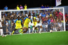 ORANJESTAD , ARUBA - JUNE 8: Aruba vs Curaçao on Saturday, June 8, 2024 at Compleho Deportivo Guillermo Prospero Trinidad in Oranjestad , 
(Photo by Davyne Croes/DAC Image)