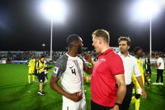 ORANJESTAD , ARUBA - JUNE 8: Aruba vs Curaçao on Saturday, June 8, 2024 at Compleho Deportivo Guillermo Prospero Trinidad in Oranjestad , 
(Photo by Davyne Croes/DAC Image)