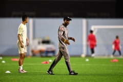 ORANJESTAD , ARUBA - JUNE 6: Aruba men’s football national team second training on Thursday, June 6, 2024 at Compleho Deportivo Guillermo Prospero Trinidad in Oranjestad , 
(Photo by Davyne Croes/DAC Image)