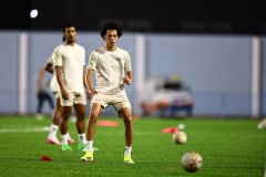 ORANJESTAD , ARUBA - JUNE 6: Aruba men’s football national team second training on Thursday, June 6, 2024 at Compleho Deportivo Guillermo Prospero Trinidad in Oranjestad , 
(Photo by Davyne Croes/DAC Image)