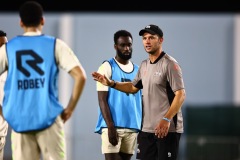 ORANJESTAD , ARUBA - JUNE 6: Aruba men’s football national team second training on Thursday, June 6, 2024 at Compleho Deportivo Guillermo Prospero Trinidad in Oranjestad , 
(Photo by Davyne Croes/DAC Image)