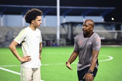 ORANJESTAD , ARUBA - JUNE 6: Aruba men’s football national team second training on Thursday, June 6, 2024 at Compleho Deportivo Guillermo Prospero Trinidad in Oranjestad , 
(Photo by Davyne Croes/DAC Image)