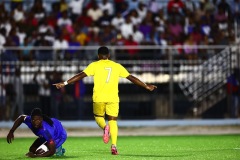 ORANJESTAD , ARUBA - OCTOBER 11: Concacaf Nations League Aruba vs Haiti on Friday, October 11, 2024 at Compleho Deportivo Guillermo Prospero Trinidad in Oranjestad , 
(Photo by Davyne Croes/DAC Image)
