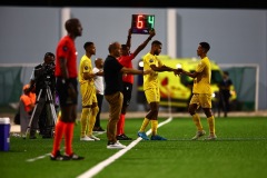 ORANJESTAD , ARUBA - OCTOBER 11: Concacaf Nations League Aruba vs Haiti on Friday, October 11, 2024 at Compleho Deportivo Guillermo Prospero Trinidad in Oranjestad , 
(Photo by Davyne Croes/DAC Image)