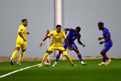 ORANJESTAD , ARUBA - OCTOBER 14: Concacaf Nations League Haiti vs Aruba on Monday, October 14, 2024 at Compleho Deportivo Guillermo Prospero Trinidad in Oranjestad , 
(Photo by Davyne Croes/DAC Image)