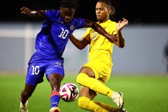 ORANJESTAD , ARUBA - OCTOBER 14: Concacaf Nations League Haiti vs Aruba on Monday, October 14, 2024 at Compleho Deportivo Guillermo Prospero Trinidad in Oranjestad , 
(Photo by Davyne Croes/DAC Image)
