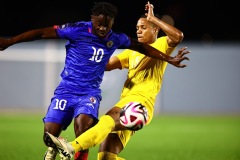 ORANJESTAD , ARUBA - OCTOBER 14: Concacaf Nations League Haiti vs Aruba on Monday, October 14, 2024 at Compleho Deportivo Guillermo Prospero Trinidad in Oranjestad , 
(Photo by Davyne Croes/DAC Image)
