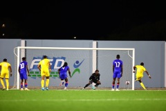 ORANJESTAD , ARUBA - OCTOBER 14: Concacaf Nations League Haiti vs Aruba on Monday, October 14, 2024 at Compleho Deportivo Guillermo Prospero Trinidad in Oranjestad , 
(Photo by Davyne Croes/DAC Image)