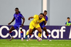 ORANJESTAD , ARUBA - OCTOBER 14: Concacaf Nations League Haiti vs Aruba on Monday, October 14, 2024 at Compleho Deportivo Guillermo Prospero Trinidad in Oranjestad , 
(Photo by Davyne Croes/DAC Image)