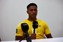 ORANJESTAD , ARUBA - OCTOBER 14: Concacaf Nations League Haiti vs Aruba on Monday, October 14, 2024 at Compleho Deportivo Guillermo Prospero Trinidad in Oranjestad , 
(Photo by Davyne Croes/DAC Image)